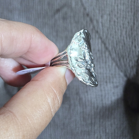 Noa Zuman Sterling Silver🤍 Embossed Bird🐦 Ring💍 - Picture 14 of 16